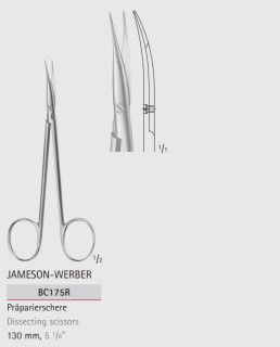 Ножницы общехирургические JAMESON-WERBER BC175R