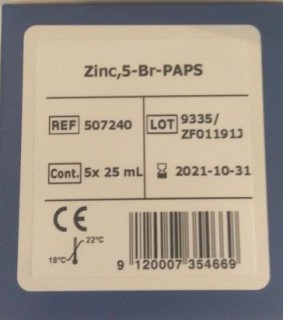 Цинк / Zinc, 5-Br-PAPS Dialab